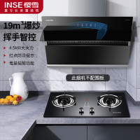 樱雪(INSE)17立方一键爆炒抽油烟机抽油烟机燃气灶双灶猛火力烟灶套装C2028(B)W+2120(B)天然气