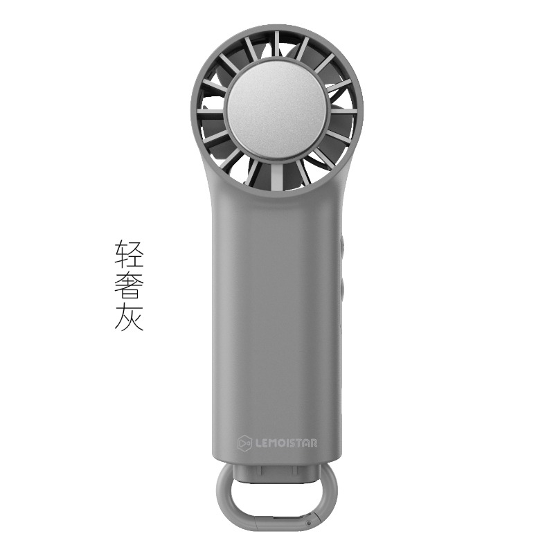 [姜黄色].高续航随身小“空调”速冻小冰炮强劲风力迷你手持风扇持续吹15小时可挂可立高清大图