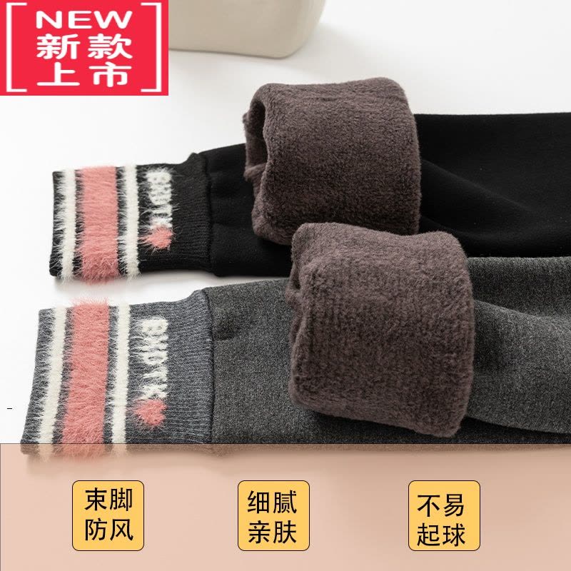 可莉允女童打底裤加绒加厚冬装新款外穿洋气儿童裤子宝宝一体绒保暖棉裤保暖裤图片