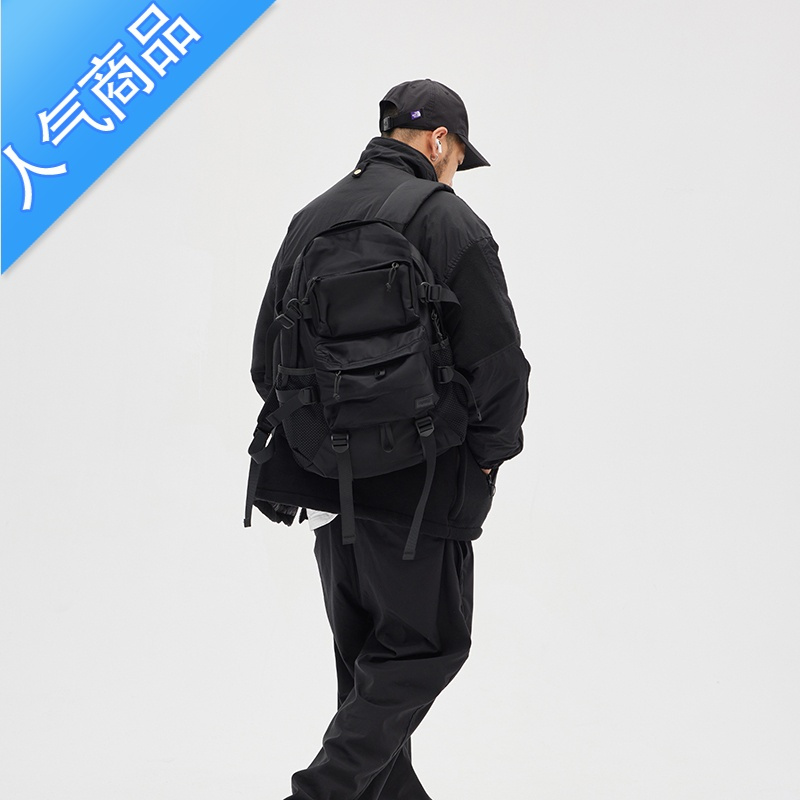 封后大容量旅行双肩包男时尚潮流学生书包女运动电脑背包潮牌