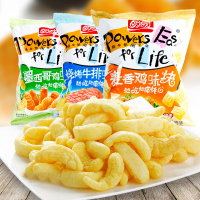 盼盼鸡味块60g*10袋 麦香烧烤牛排味块膨化食品办公室休闲零食 麦香味*5袋+牛排味*5袋