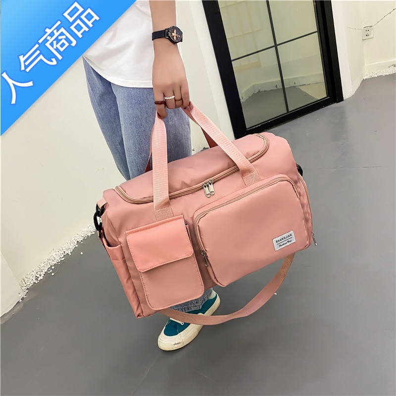 封后健身包干湿分离游泳包待产包收纳袋短途轻便行李包大容量旅行包女高清大图