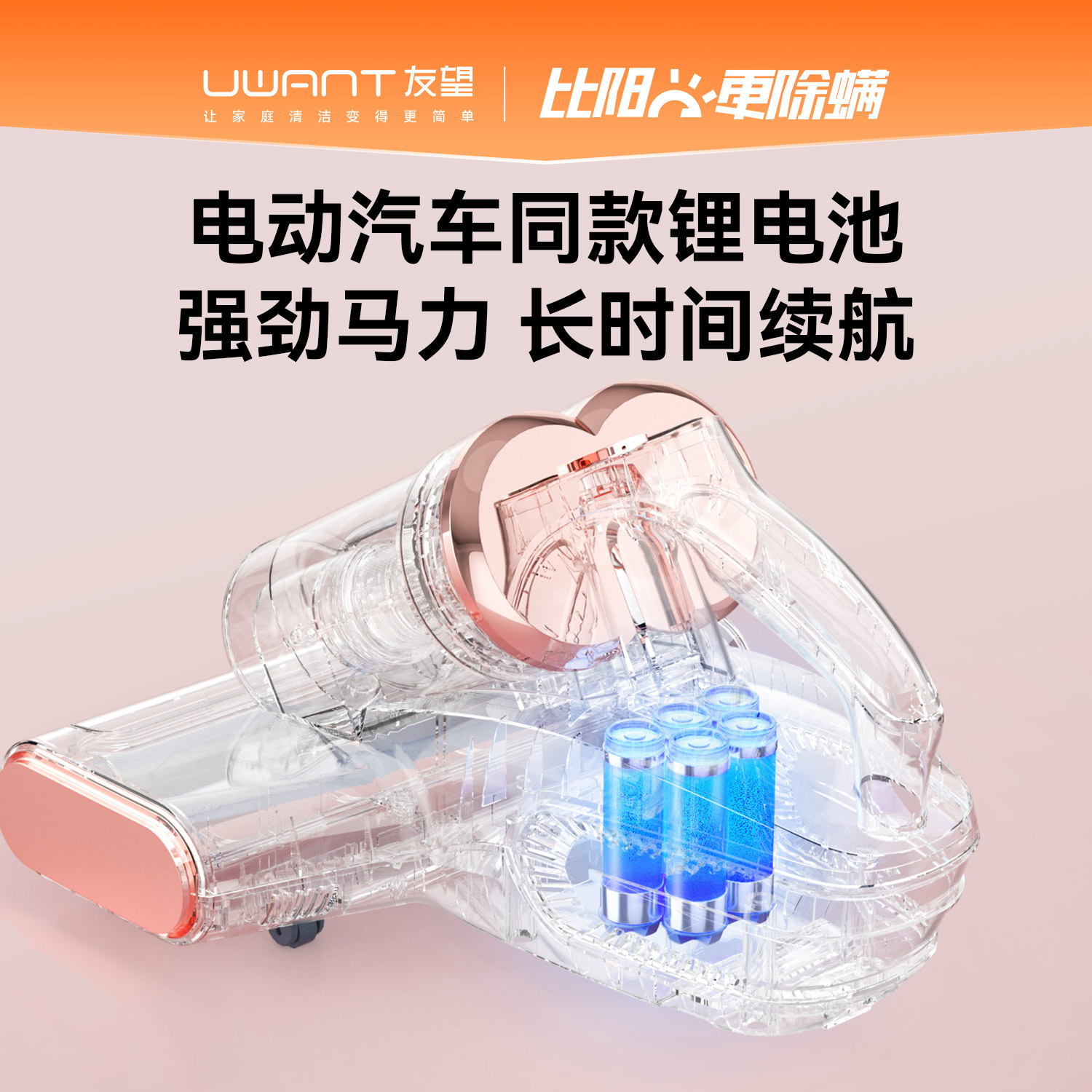 UWANT 无线智能除螨仪M100 pro茱萸粉-高清大图