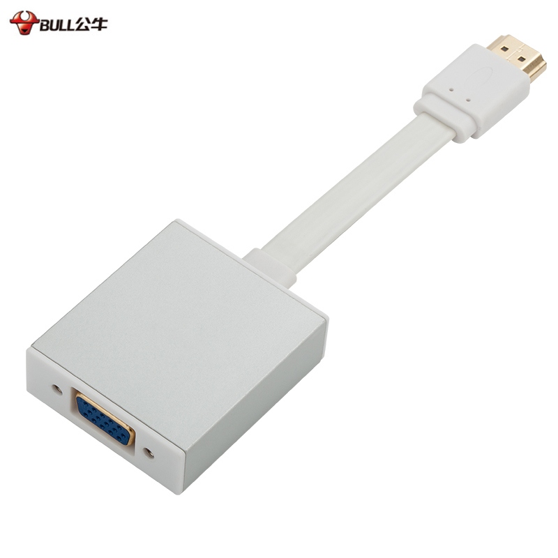 HDMI线转VGA转接器/适配器 高清线转换模拟信号带音频接口