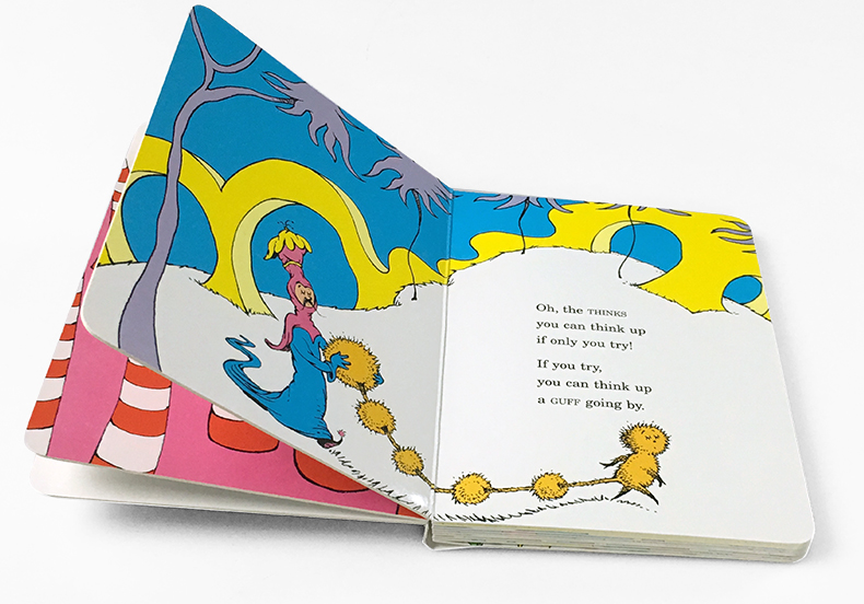 [正版]送音频英文原版 Oh The Thinks You Can Think 你能有多少奇思妙想 阅读启蒙纸板书 Dr高清大图