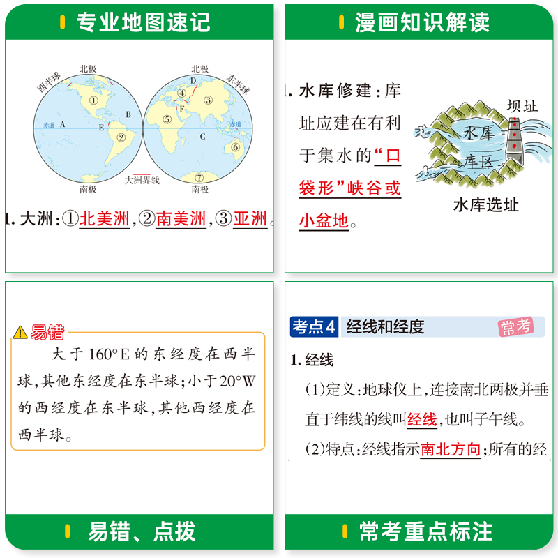 [7本全套]语数英政史地生 七年级/初中一年级 [正版]七年级小四门学霸速记2024初中初一七年级下册上册政治历史地理生高清大图