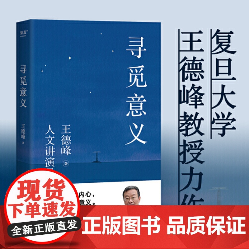 寻觅意义 复旦大学王德峰教授力作 小嘉 火遍全网演讲合集 他用四十多年中西方哲学修养帮你厘清现实的迷雾 正版书籍
