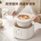 LOTOR浣熊电炖锅家用炖盅小容量煲汤锅多功能炖汤锅迷你燕窝电炖盅白瓷内胆隔水炖锅婴儿辅食煮粥神器电砂锅 标准款 1L
