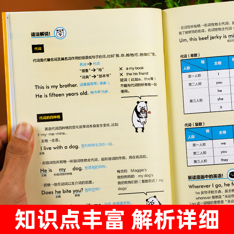 初中英语语法 正版 22版漫画图解初中英语语法全解通用版一看就懂一学就会语法大全七八九年级中学英语 练习题讲解书初中报价 参数 图片 视频 怎么样 问答 苏宁易购