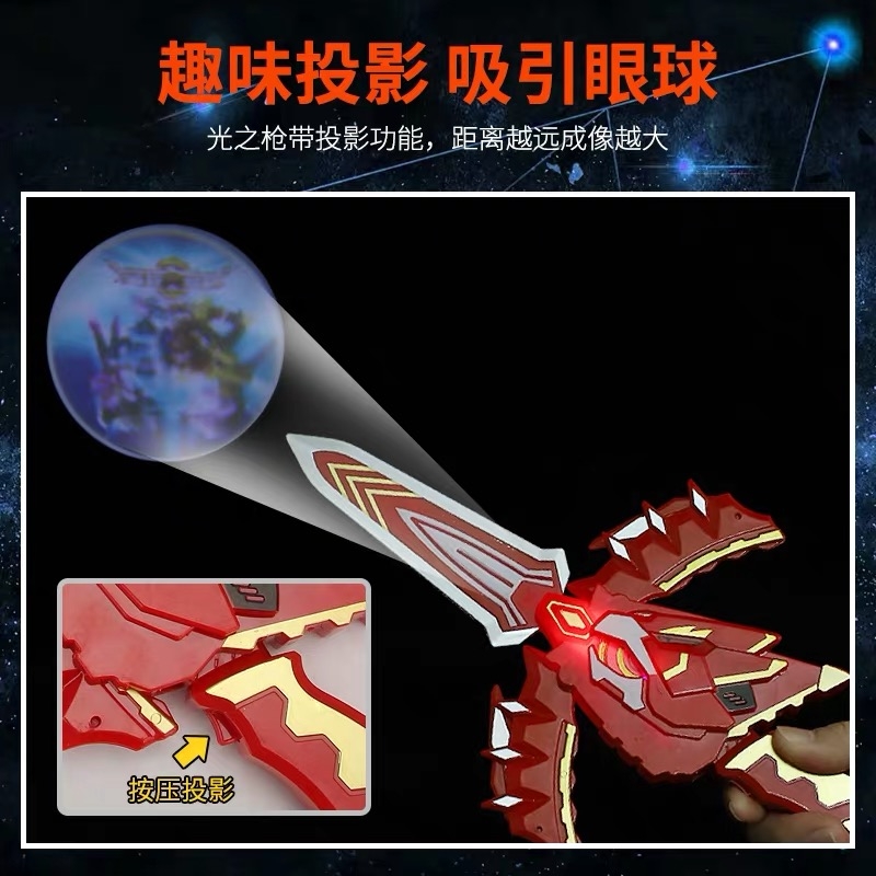迷你特工队玩具 X特功机器人变形雷麦克斯赛米米米特攻队秘密战警 二代蓝红武器(两把袋装)送电池高清大图