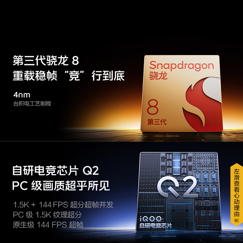 iQOO Neo10 拉力橙 12GB+512GB 全网通5G新品手机第三代骁龙8旗舰芯片144Hz 等效6100mAh蓝海电池拍照游戏学生电竞性能手机高清大图