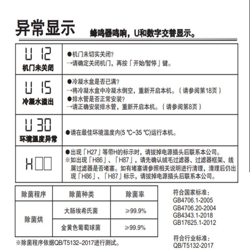 松下滚筒式热泵干衣机NH-ER185