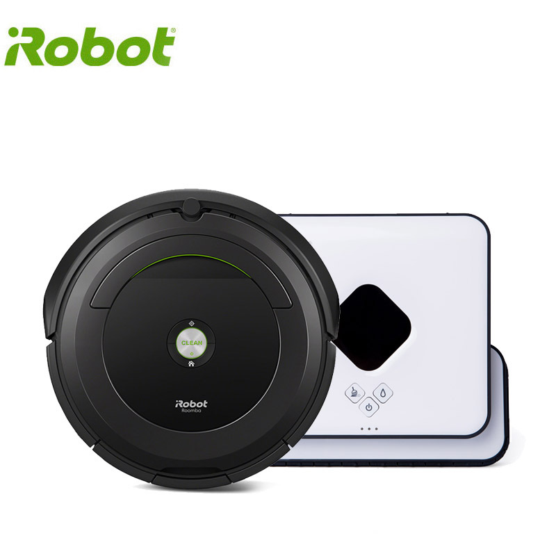 艾罗伯特(iRobot) 691+381 扫擦套餐 美国智能扫地拖地擦地机器人吸尘器清洁组合