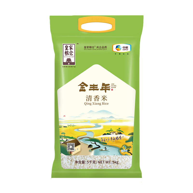 中粮皇家粮仓金丰年清香米PE 5kg 5kg
