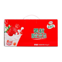 伊利优酸乳果粒酸奶饮品245ml*12 草莓味 果味大果粒酸牛奶饮料整箱 包邮