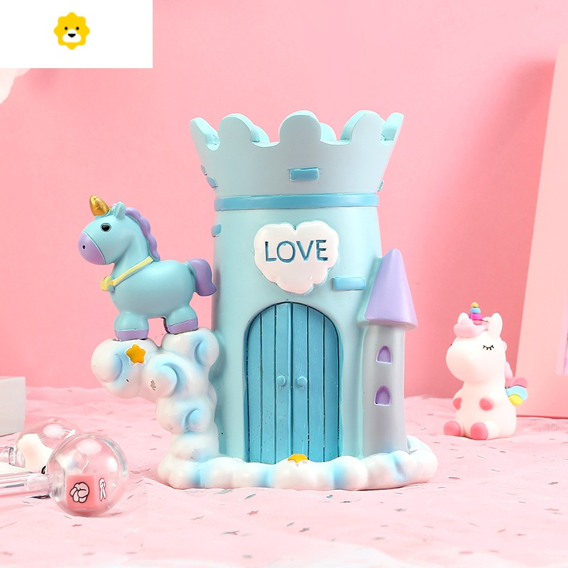 喻娄儿童学生公主幼儿园生日七夕情人节礼物少女心笔筒摆件小女孩可爱