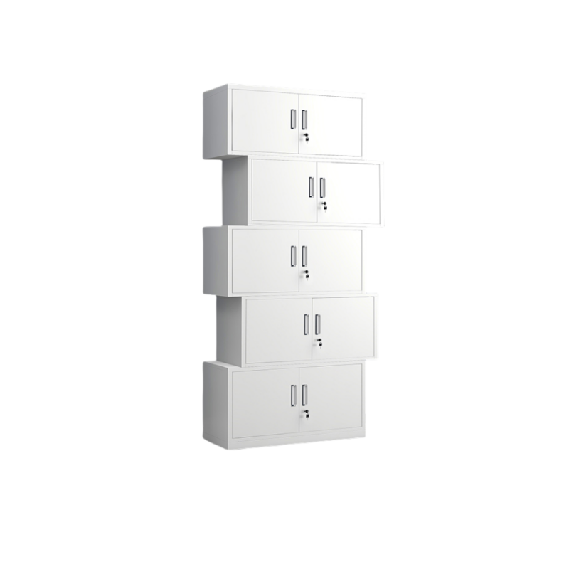 金佑莱更衣柜宿舍储物柜铁皮柜子玻璃文件柜资料柜凭证柜带工具柜 个(分体五节柜)高清大图