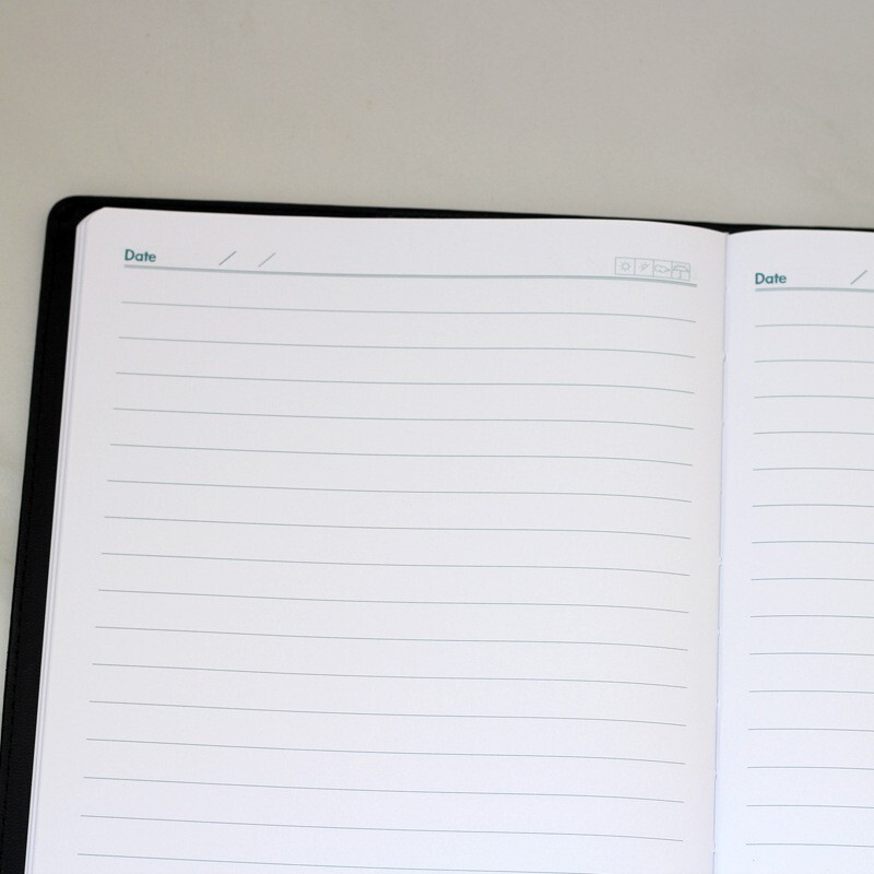 得力(deli) 7941皮面笔记本(黑)-120张-16K(本)高清大图