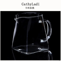 玻璃茶杯 锤纹杯日式手工锤纹功夫茶具公杯品茗杯加厚创意杯