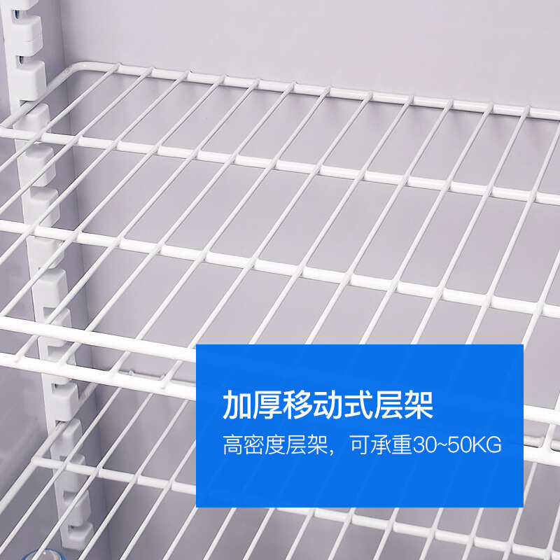 迈玮MW 商用展示柜 300升冷藏立式商用冰柜 冰箱啤酒水果蔬菜保鲜柜饮料柜侧开门红色单门展示柜
