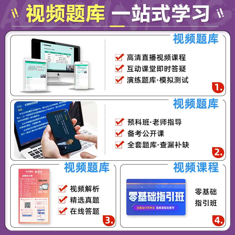 [友一个正版]2022年注册会计师考试教材辅导书应试指导及全真模拟测试注会CPA轻松过关一1会计(上中下册)3本组合高清大图