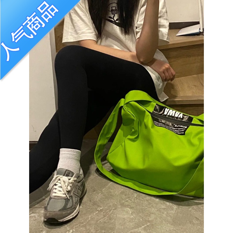 FENGHOU夏季新款尼ins龙帆布包托特包女大容量包包休闲包旅行包健身包潮旅行包男女高清大图