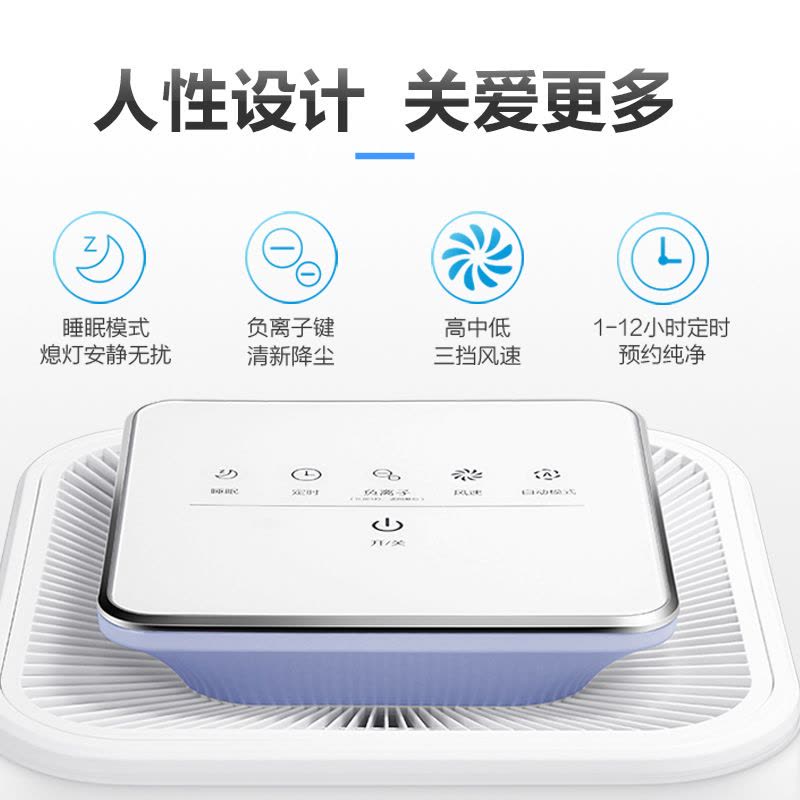 美的(Midea)空气净化器KJ400G-E33 家用净化器除甲醛除菌 WIFI智控智能家电空气净化器图片