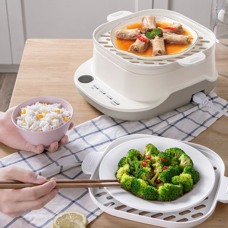 苏宁极物 6L大电蒸锅 DZG-C60A1 二层方形整盘锅分体式电热锅(单位:个)