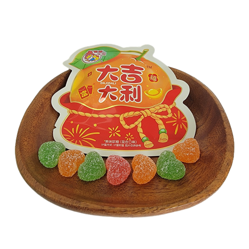 喔喔果味软糖散装250g混合口味婚庆结婚喜糖年货休闲零食品高清大图