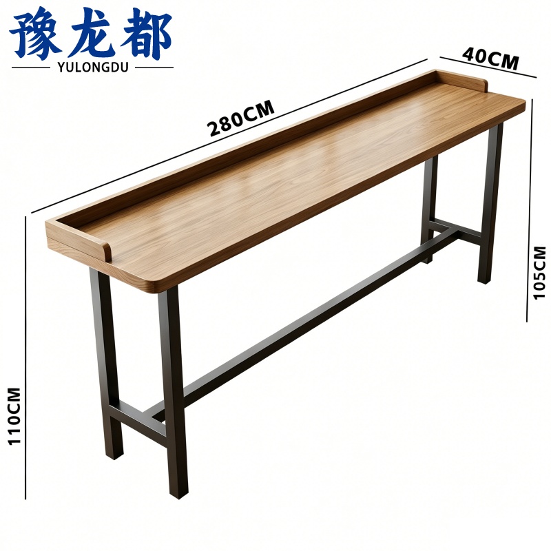 豫龙都 餐桌长条桌2.8m张