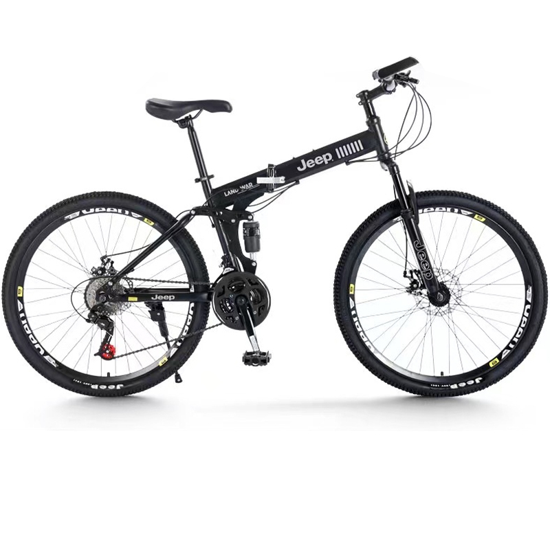 jeep吉普山地自行车折叠变速战神辐条轮26寸适合身高16180m27速运动版