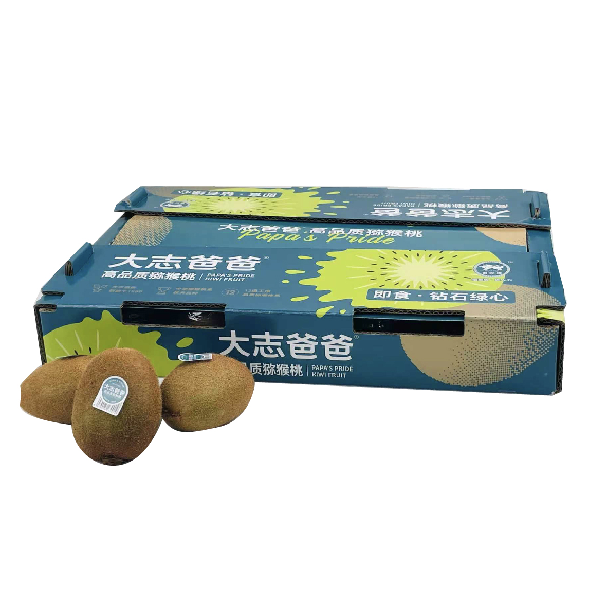 果滋美有机猕猴桃礼盒(单果>100g)共2kg/盒