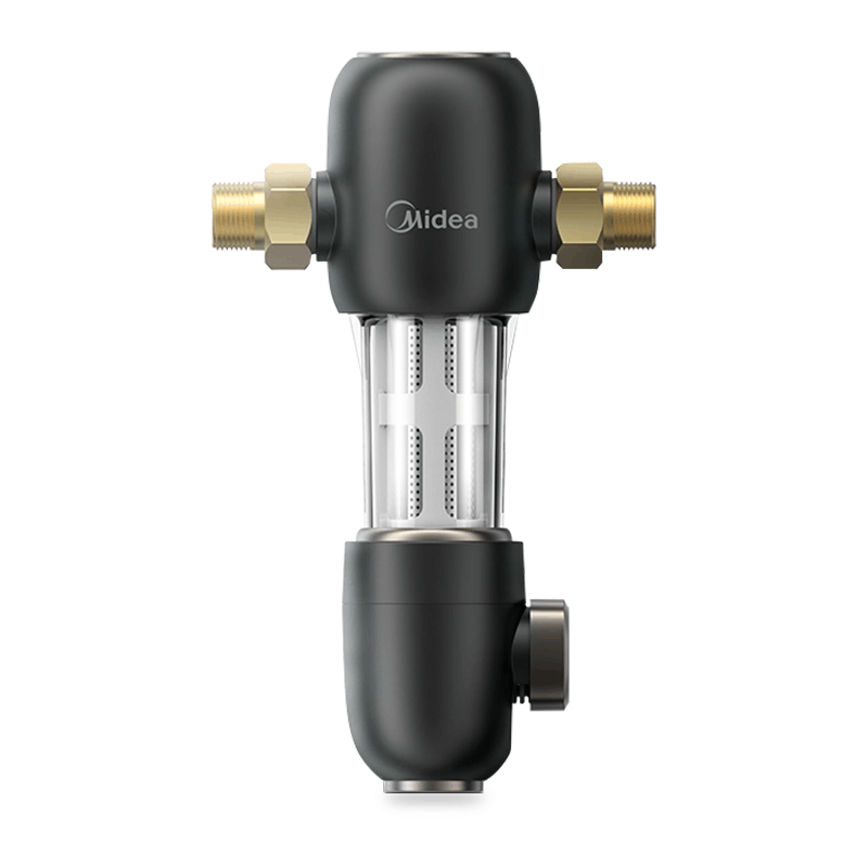 美的(Midea)家用前置 QZBW20S-48过滤器 3T/h大流量 40微米高精度 三重冲洗 不锈钢免换芯全屋净水器图片