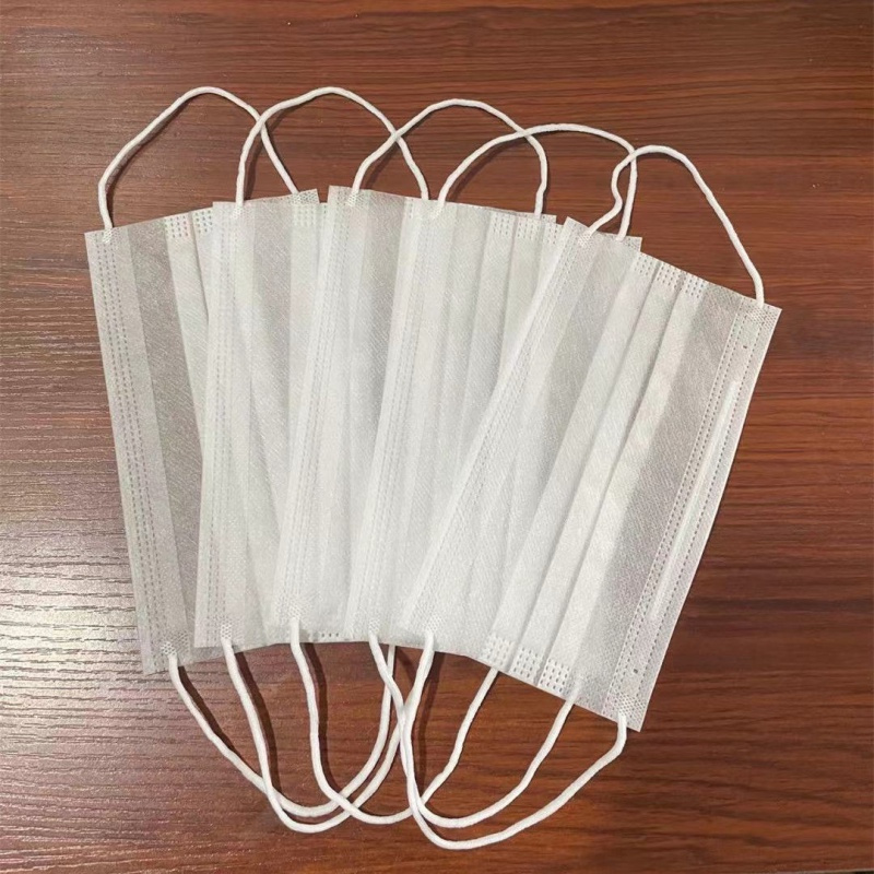 精装一二层超薄款防晒透气无纺布夏天一次性彩黑白粉蓝绿紫红口罩-5j