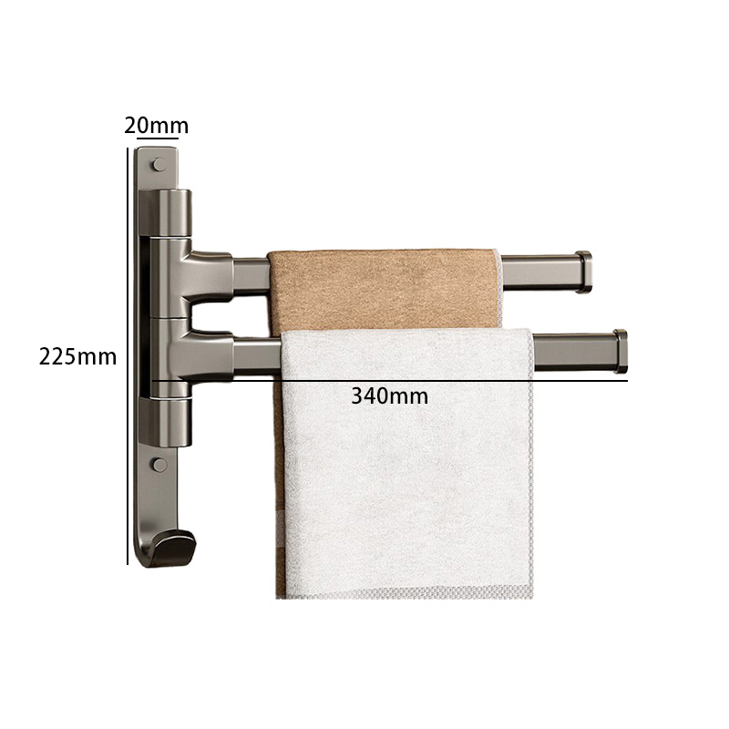 豫汉迎毛巾架多杆 双杆毛巾架340*20*225mm个