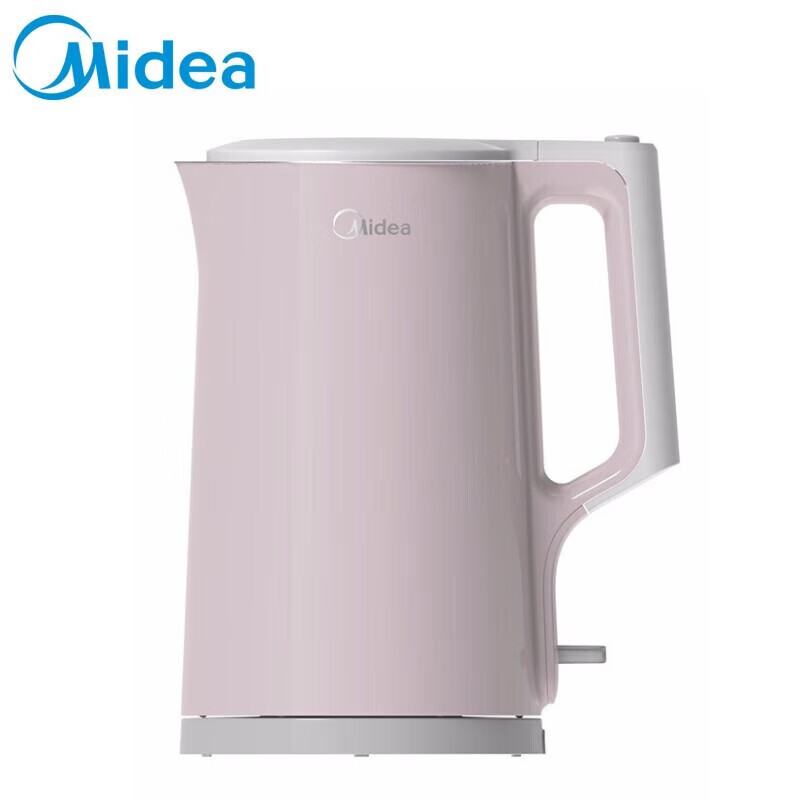 美的(Midea)电热水壶家用1.7L大容量304不锈钢双层防烫快速沸腾自动断电MK-HJ1722高清大图