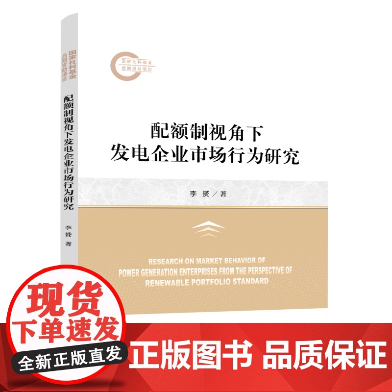 配额制视角下发电企业市场行为研究高清大图