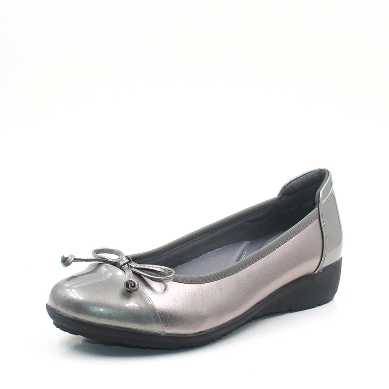 mileno米莲诺新春款简约舒适牛皮坡跟女单鞋休闲妈妈鞋f191101视频