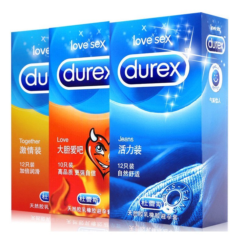 杜蕾斯Durex超薄避孕套组合装34只活力12只激情12只love大胆爱吧10只安全套成人情趣用品避孕组合套装