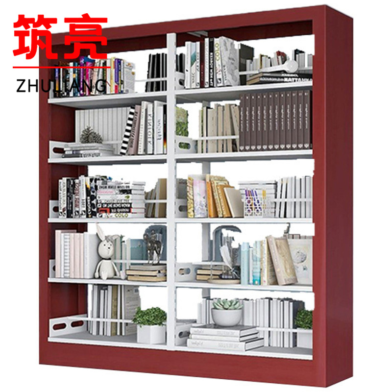 筑亮 书架 双面190*45cm红 台高清大图