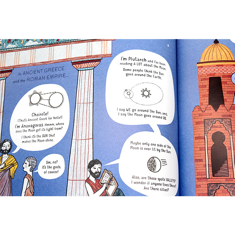 [正版]月亮 英文原版精装绘本 The Usborne Book of the Moon 科普认知 儿童英语启蒙认知单