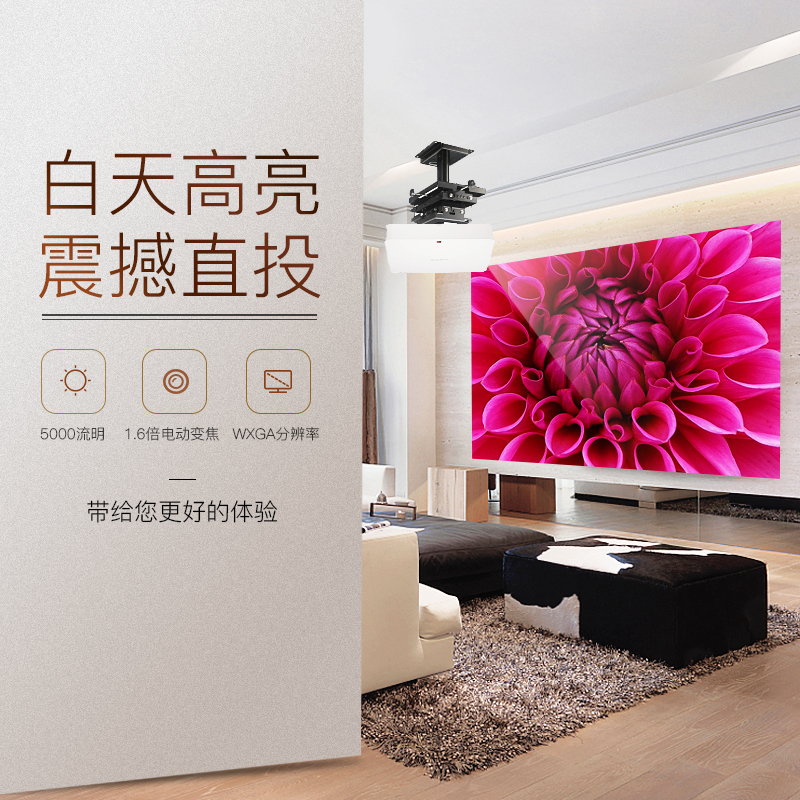 [套餐]索尼(SONY)VPL-F530W[上门安装]安装型高端工程投影机商务办公教学家用高清投影仪5000流明WXGA