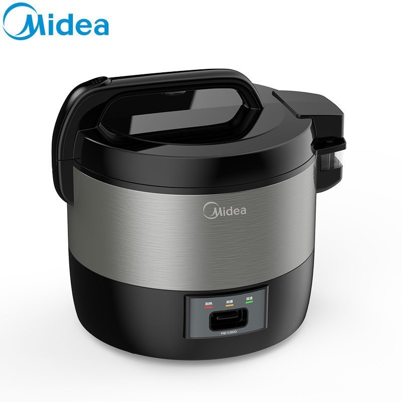 Midea 美的电饭煲 9L大容量电饭煲MB-YJ900 黑晶内胆 盖板可拆洗 家用多功能机械式商用饭店酒店电饭锅