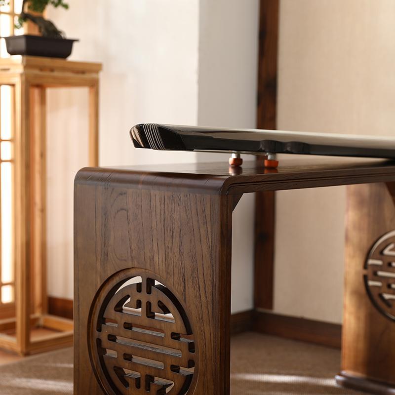 新中式木古琴桌凳闪电客国学桌共鸣琴桌桐木古琴桌古筝桌子禅意书法桌