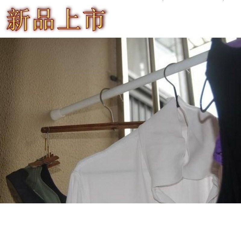 四方达隔断伸缩免打孔帘杆免打孔浴帘杆伸缩衣柜杆窗帘伸缩杆浴室加长by147256