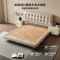 [U标·华夫格]全友家居现代简约悬浮床卧室纳帕皮双人床
