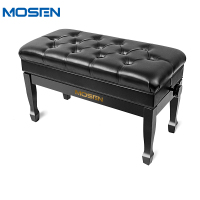 MOSEN莫森MS-25A琴凳 实木皮质带书箱加厚椅子双人升降凳子 钢琴琴凳