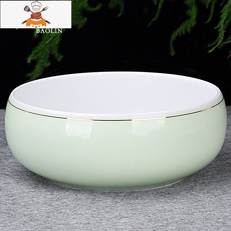 茶洗大号特大笔洗水盂水洗茶碗陶瓷功夫茶具配件茶道零配家用茶盘 茶洗中号-雪花 敬平高清大图