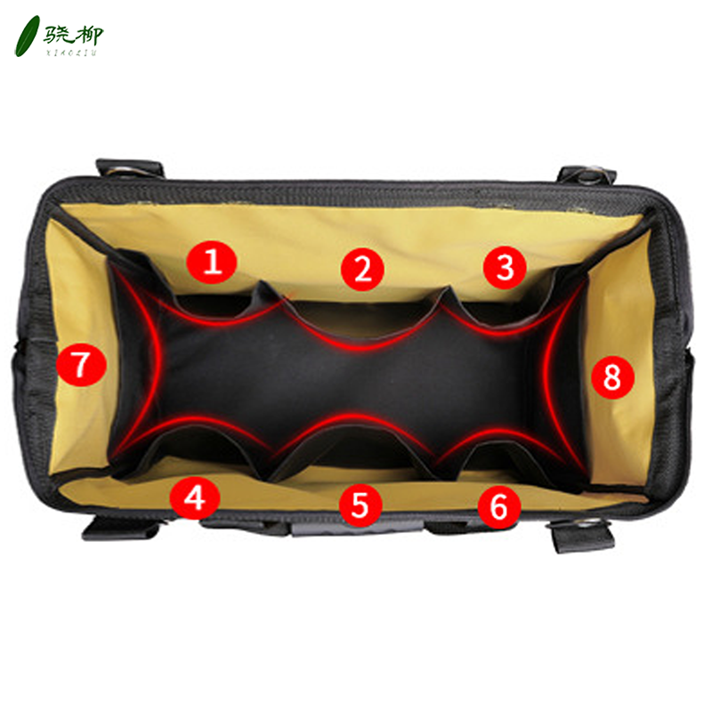 黄色五金工具包收纳包 [塑胶底]23寸/个高清大图