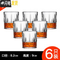 三维工匠家用创意玻璃杯红酒杯酒吧套装洋酒杯威士忌杯子啤酒杯白酒杯酒具 凡斯钻石杯325毫升（6只装）【开水直入破损包陪】